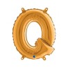 BALLON METALLIQUE LETTRE Q OR 35 CM