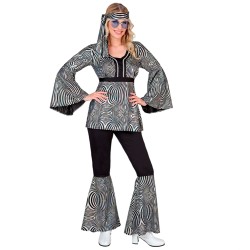 DEGUISEMENT FEMME 70'S FASHION TENUE ZEBRE TAILLE XL 
