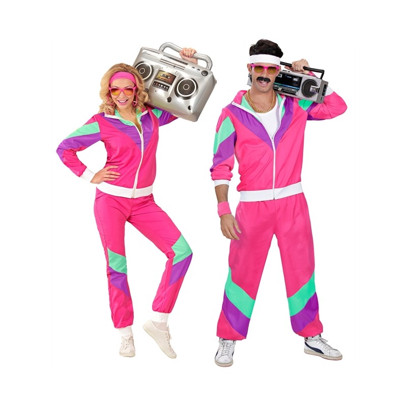DEGUISEMENT SURVETEMENT OU JOGGING ROSE ANNEES 80'S TAILLE XXXL DEGUISEMENT SURVETEMENT OU JOGGING ROSE ANNEES 80'S TAILLE XXXL