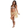 JUPE RAPHIA COULEUR NATURELLE COURTE