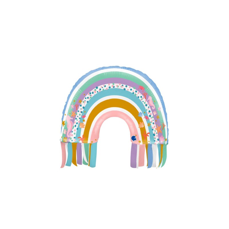 BALLON METALLIQUE ARC EN CIEL 64 CM BALLON METALLIQUE ARC EN CIEL 64 CM