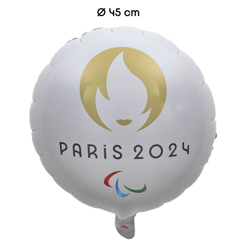 BALLON METALLIQUE ROND JEU OLYMPIQUE 45 CM BALLON METALLIQUE ROND JEU OLYMPIQUE 45 CM