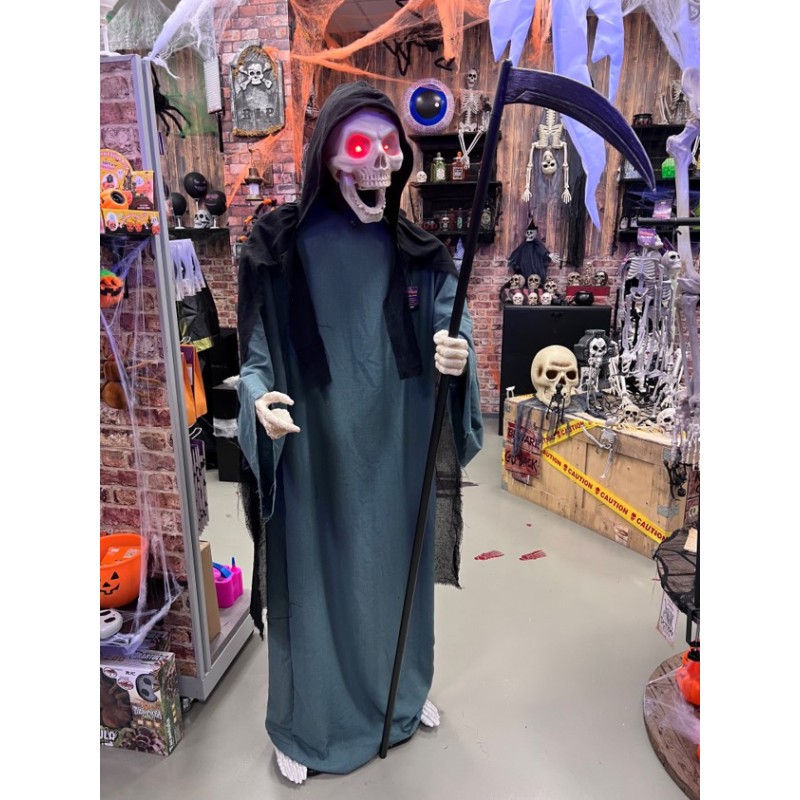 FAUCHEUR D'HALLOWEEN ANIME HAUTEUR 185 X 66 X 60CM FAUCHEUR D'HALLOWEEN ANIME HAUTEUR 185 X 66 X 60CM