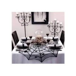 CENTRE DE TABLE TOILE D'ARAIGNEE 102CM DIAMETRE 