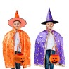 ENSEMBLE SORCIERE 3 PIECES CHAPEAU+CAPE+SAC A BONBON 
