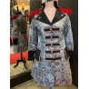 DEGUISEMENT VESTE DE MARQUIS GRIS ROUGE ET NOIR TAILLE S