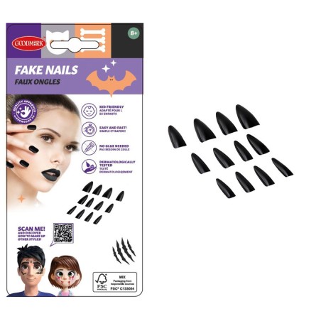 FAUX ONGLES NOIR DE SORCIERE 
