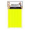 50 BRACELETS JAUNE  D'IDENTIFICATION INDECHIRABLE 