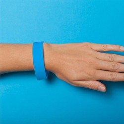 50 BRACELETS BLEU D'IDENTIFICATION INDECHIRABLE 