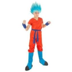DEGUISEMENT GOKU SUPER SAIYAN TAILLE 128 CM 