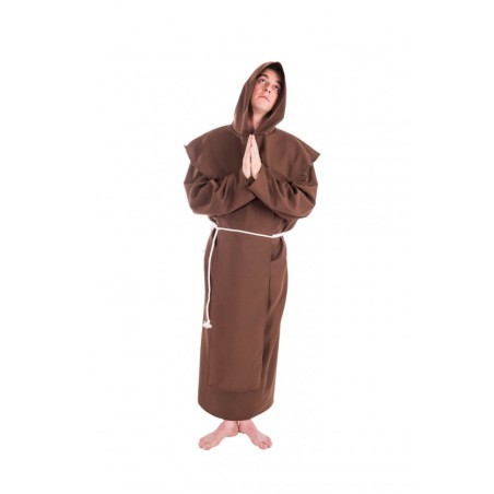 DEGUISEMENT MOINE MARRON OU BRUN TAILLE UNIQUE