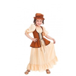 DEGUISEMENT ROBE MEDIEVALE BRUNE TAILLE 140