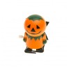 CITROUILLE AVEC CAPE A ROULETTES 4CM X 4CM X 6.5CM 