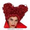 PERRUQUE DAME DE COEUR CHEVEUX ROUX FRISES