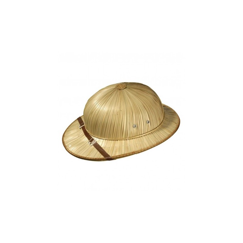 CHAPEAU EXPLORATEUR COLONIAL EN PAILLE CHAPEAU EXPLORATEUR COLONIAL EN PAILLE