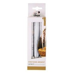 LOT DE 3 FONTAINES ARGENT 