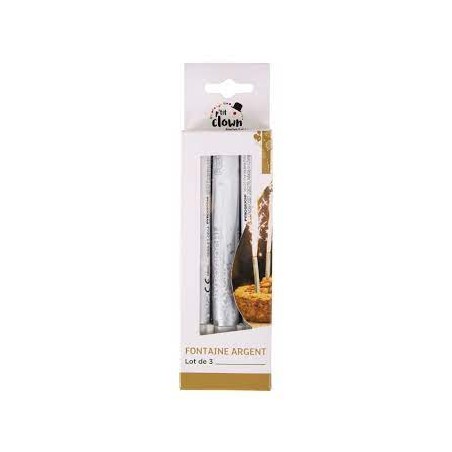 LOT DE 3 FONTAINES ARGENT 