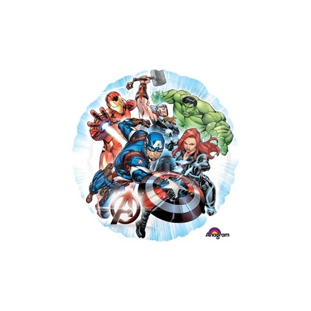BALLON METALIQUE ROND AVENGERS 43 CM