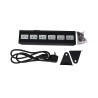 SPOT 6 LEDS NOIR UV 6X3 W INTERIEUR