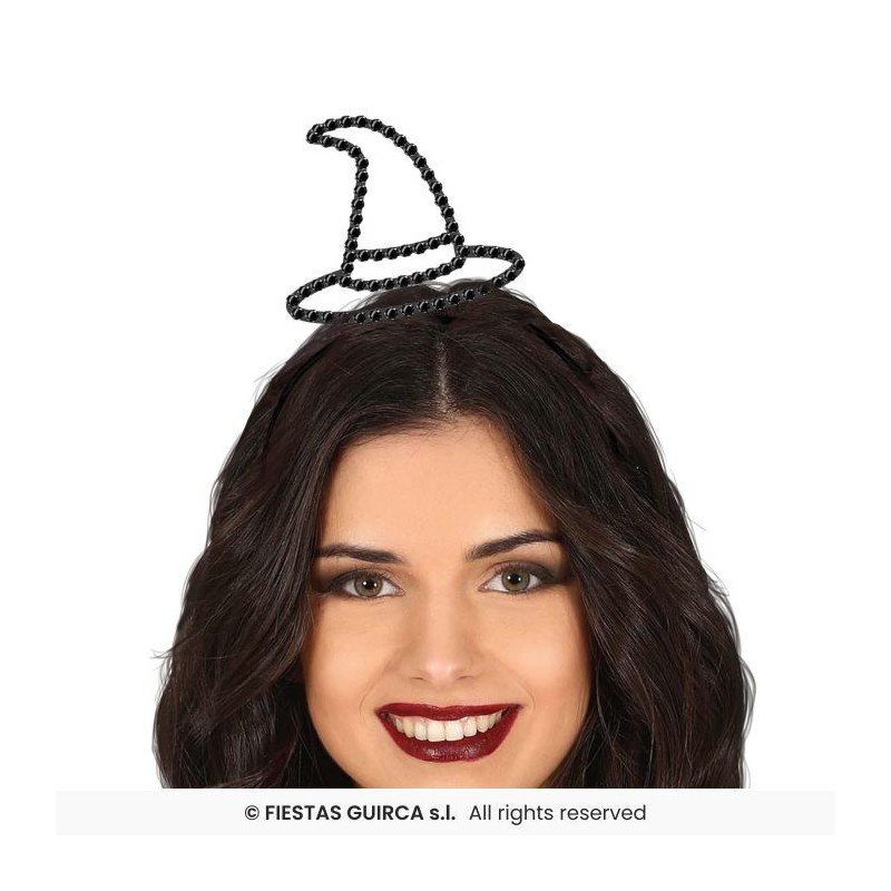 SERRE-TETE OU DIADEME CHAPEAU DE SORCIERE EN PIERRES PRECIEUSES OU STRASS SERRE-TETE OU DIADEME CHAPEAU DE SORCIERE EN PIERRES PRECIEUSES OU STRASS