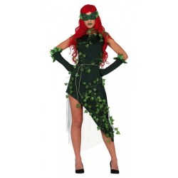 DEGUISEMENT FEMME EMPOISONNEUSE POISON IVY ROBE VERTE TAILLE M