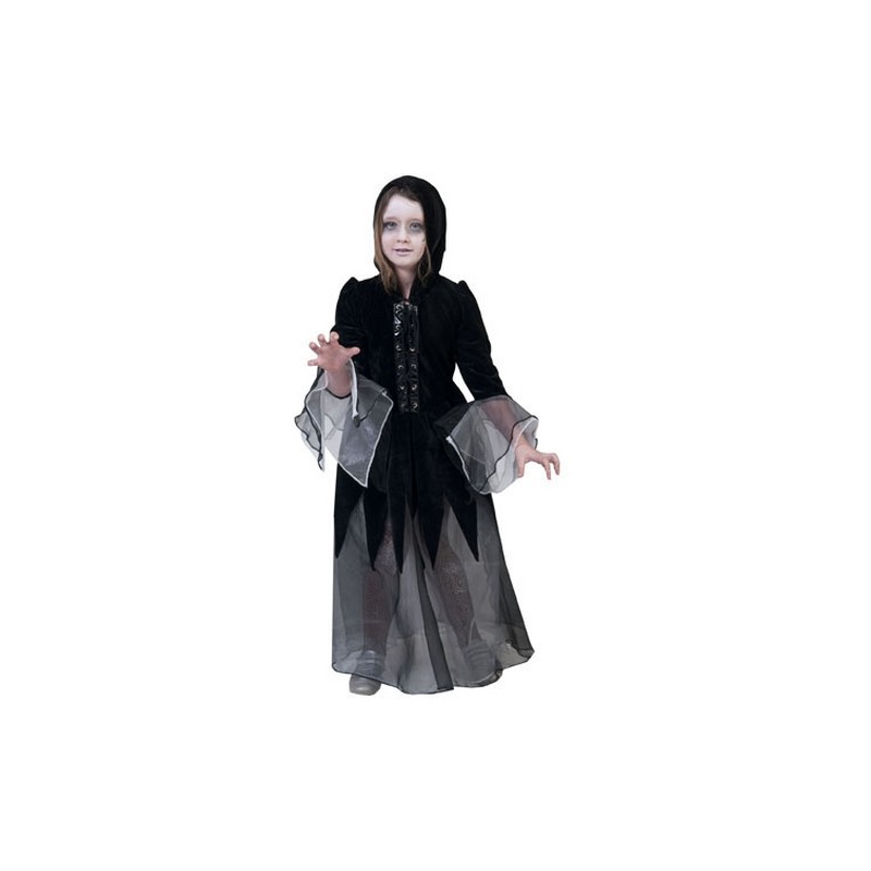 DEGUISEMENT ENFANT ROBE VELOURS NOIRE SORCIERE GOTHICA TAILLE 8 ANS DEGUISEMENT ENFANT ROBE VELOURS NOIRE SORCIERE GOTHICA TAILLE 8 ANS