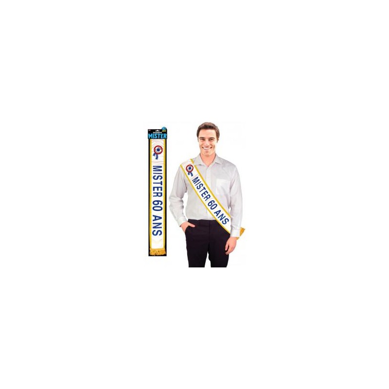 ECHARPE MISTER 60 ANS ECHARPE MISTER 60 ANS