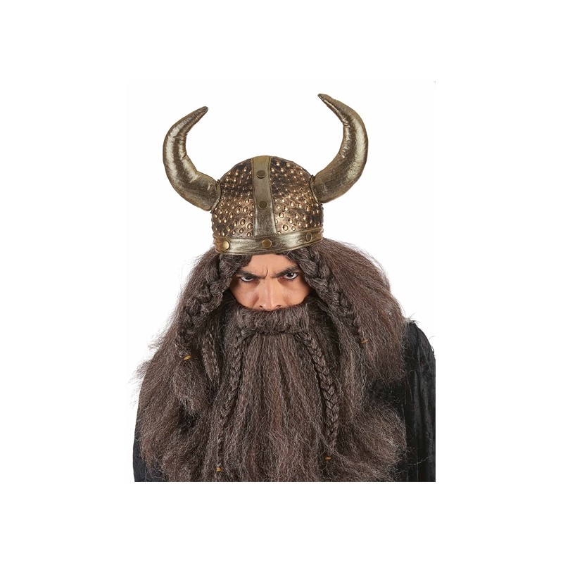 CASQUE VIKING SOUPLE EN TISSU METALLISE ADULTE CASQUE VIKING SOUPLE EN TISSU METALLISE ADULTE