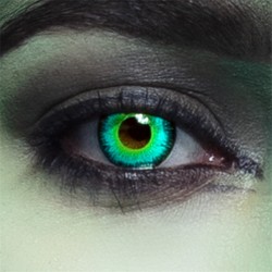 LENTILLES SEMAINE SORCIERE VERT ET NOIR