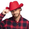 CHAPEAU COW BOY WESTERN RODEO ROUGE 