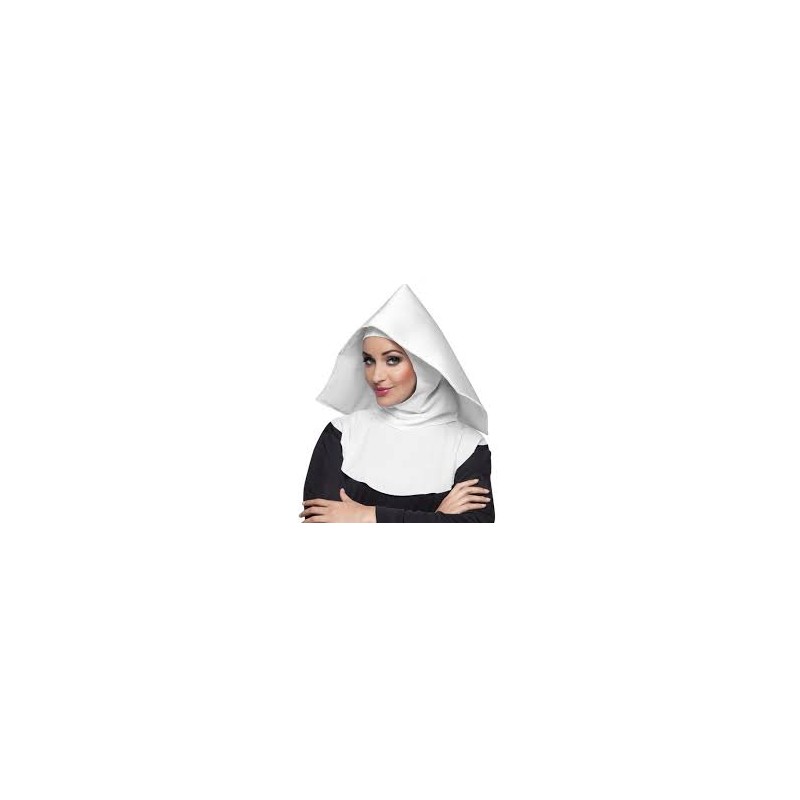 COIFFE BONNE SOEUR BLANCHE NONNE OU MERE SUPERIEURE COIFFE BONNE SOEUR BLANCHE NONNE OU MERE SUPERIEURE