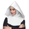 COIFFE BONNE SOEUR BLANCHE NONNE OU MERE SUPERIEURE