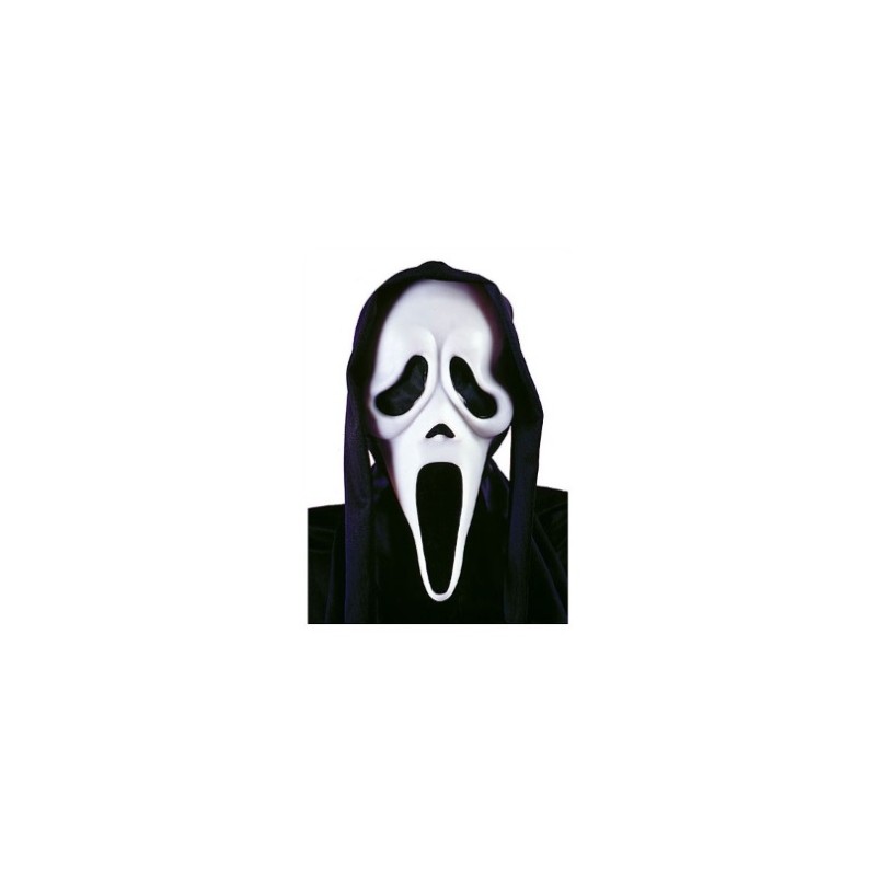 MASQUE HALLOWEEN LICENCE SCREAM GHOST FACE BLANC AVEC CAPUCHE MASQUE HALLOWEEN LICENCE SCREAM GHOST FACE BLANC AVEC CAPUCHE