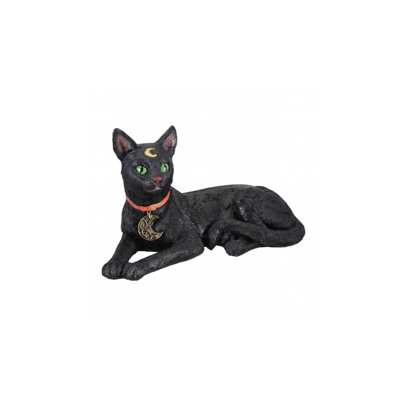 CHAT NOIR POLYRESINE 31CM X 18CM X 18CM