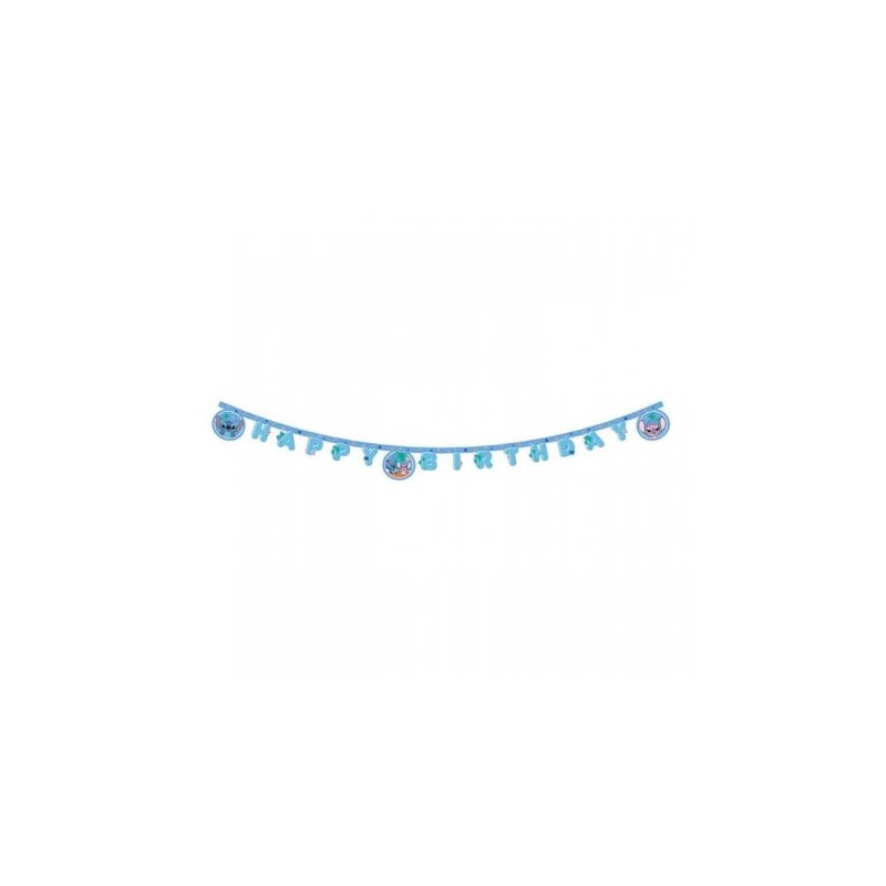GUIRLANDE HAPPY BIRTHDAY THEME STITCH 2 M GUIRLANDE HAPPY BIRTHDAY THEME STITCH 2 M