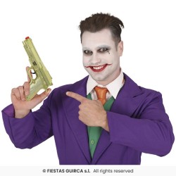 PISTOLET DORE JOKER 22 CM