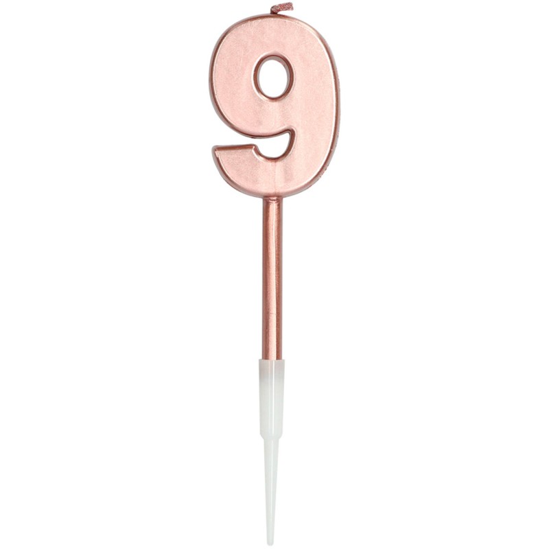 BOUGIE CHIFFRE 9 ROSE GOLD BOUGIE CHIFFRE 9 ROSE GOLD