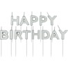 BOUGIE HAPPY BIRTHDAY ARGENT