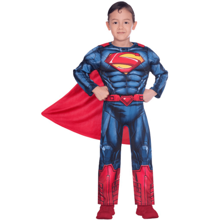 DEGUISEMENT SUPERHEROS SUPERMAN MUSCLE TAILLE 8-10 ANS