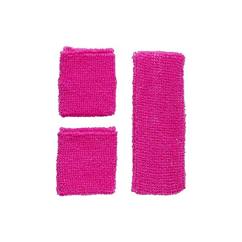 SET COMPLET BANDEAUX ET BRACELETS ROSE NEON SET COMPLET BANDEAUX ET BRACELETS ROSE NEON