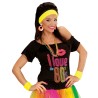 SET COMPLET BANDEAUX ET BRACELETS JAUNE NEON 
