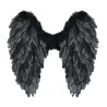 AILES EN PLUMES NOIRES 50 X 50 CM PLIABLES