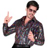 DEGUISEMENT CHEMISE HOMME SEQUIN MULTICOLORE  TAILLE XL-XXL