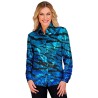 DEGUISEMENT CHEMISE FEMME SEQUIN OU PAILLETTE BLEU TAILLE XXL