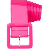 CEINTURE VINYL ROSE FLUO