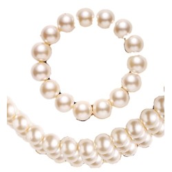 RAS DU COU EN PERLES BLANCHES + BRACELET