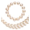 RAS DU COU EN PERLES BLANCHES + BRACELET