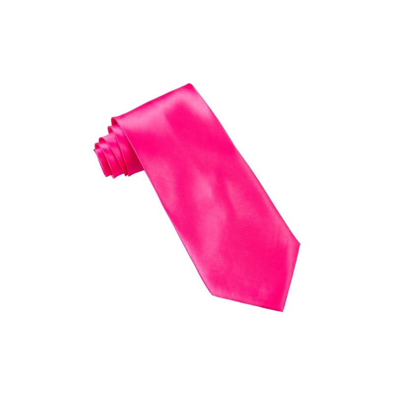 CRAVATE SATIN ROSE FLUO CRAVATE SATIN ROSE FLUO