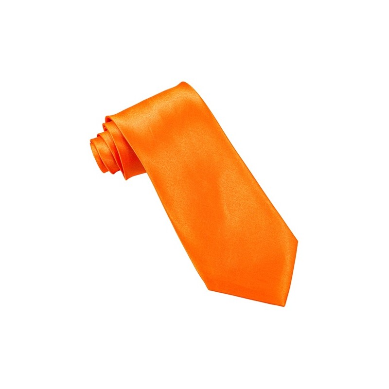 CRAVATE SATIN ORANGE FLUO CRAVATE SATIN ORANGE FLUO