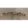 GUIRLANDE DE NOEL GRELOTS BOULES FEUILLES DE HOUX OR CHAMPAGNE 1.2 METRES